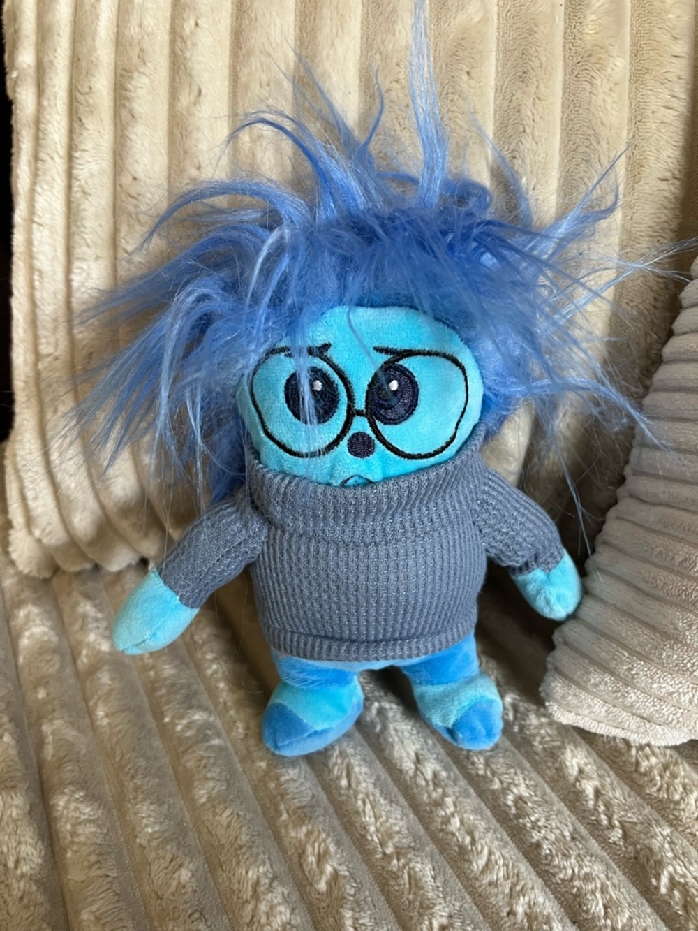 Disney Inside Out Blue SAD Sadness Emotion Plush Toy Doll